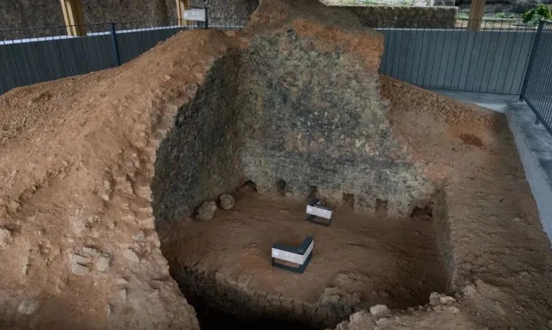 Archaeological remains at a historic Jingdezhen kiln site